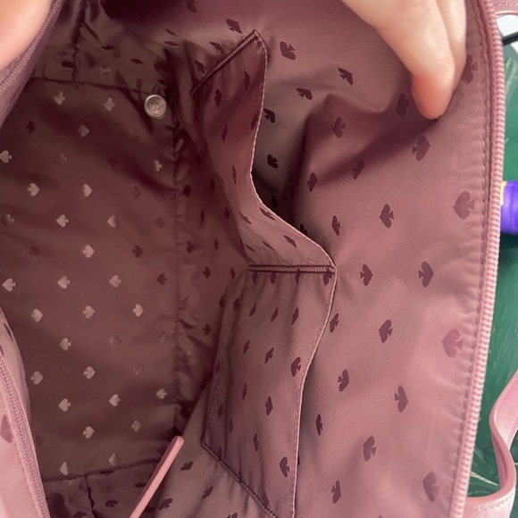 Kate Spade Greta Court Glitter Penny Tote (dusty peony) - Picture 4 of 6